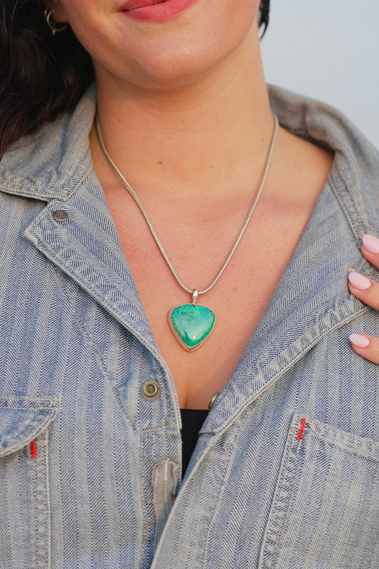 Shattuckite Bloom  Necklace