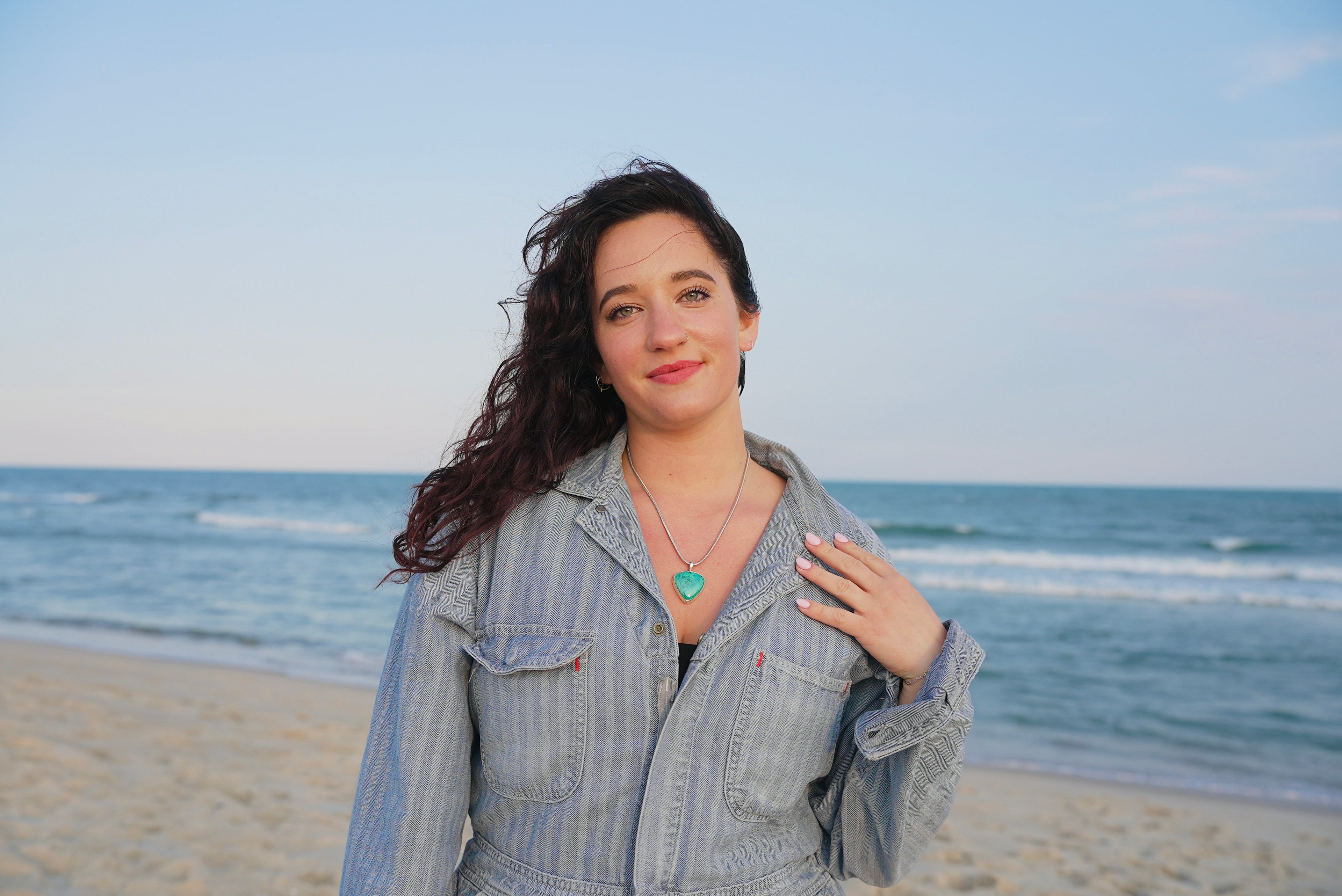 Shattuckite Bloom  Necklace