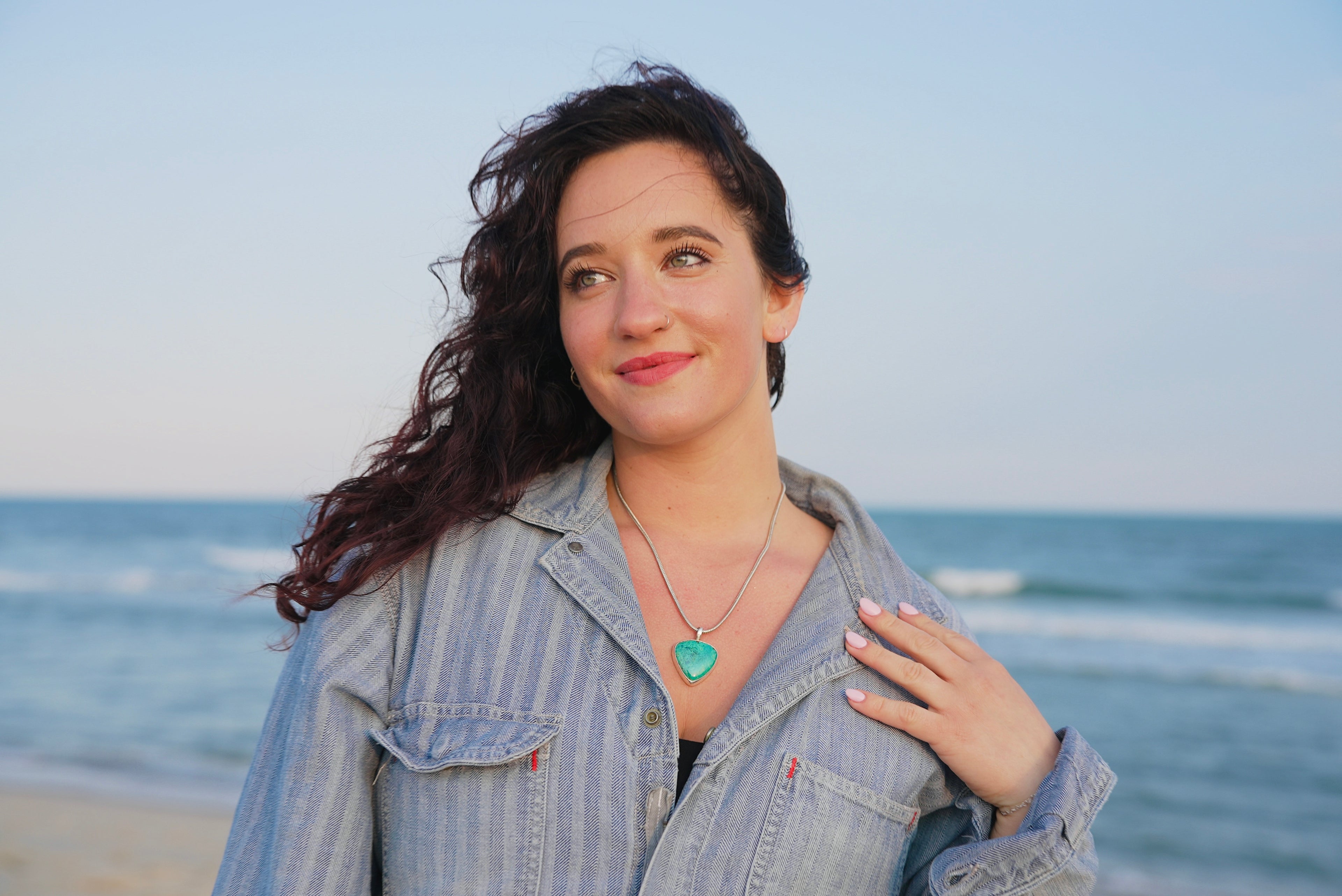 Shattuckite Bloom  Necklace