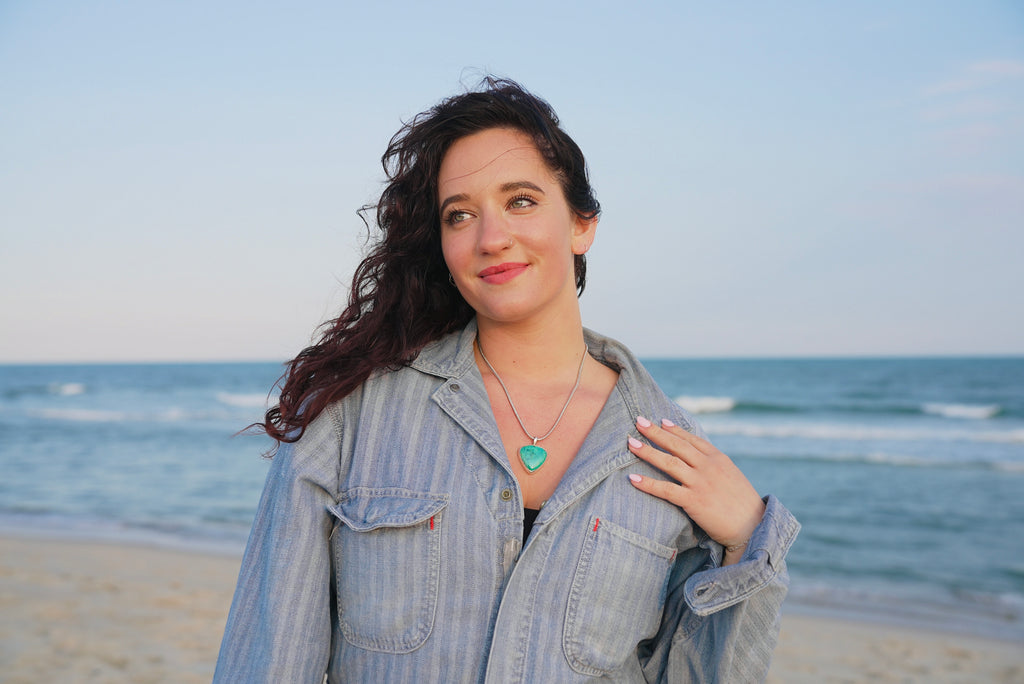 Shattuckite Bloom  Necklace