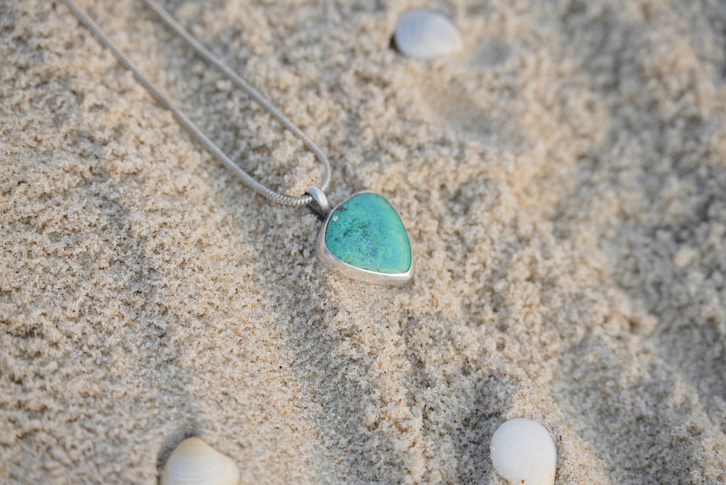 Shattuckite Bloom  Necklace