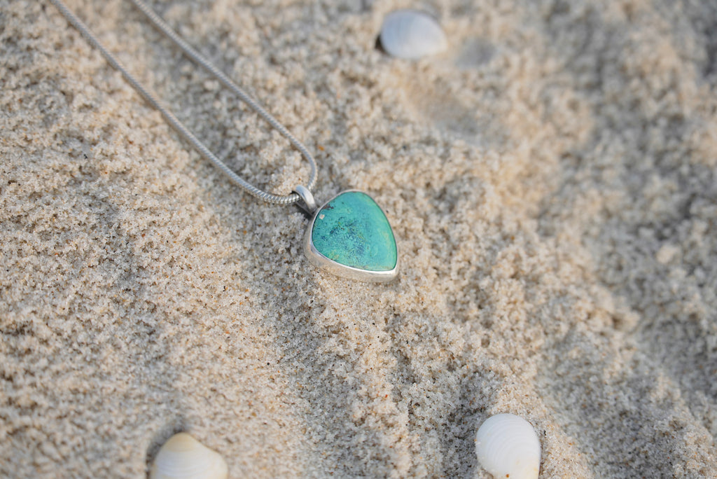 Shattuckite Bloom  Necklace