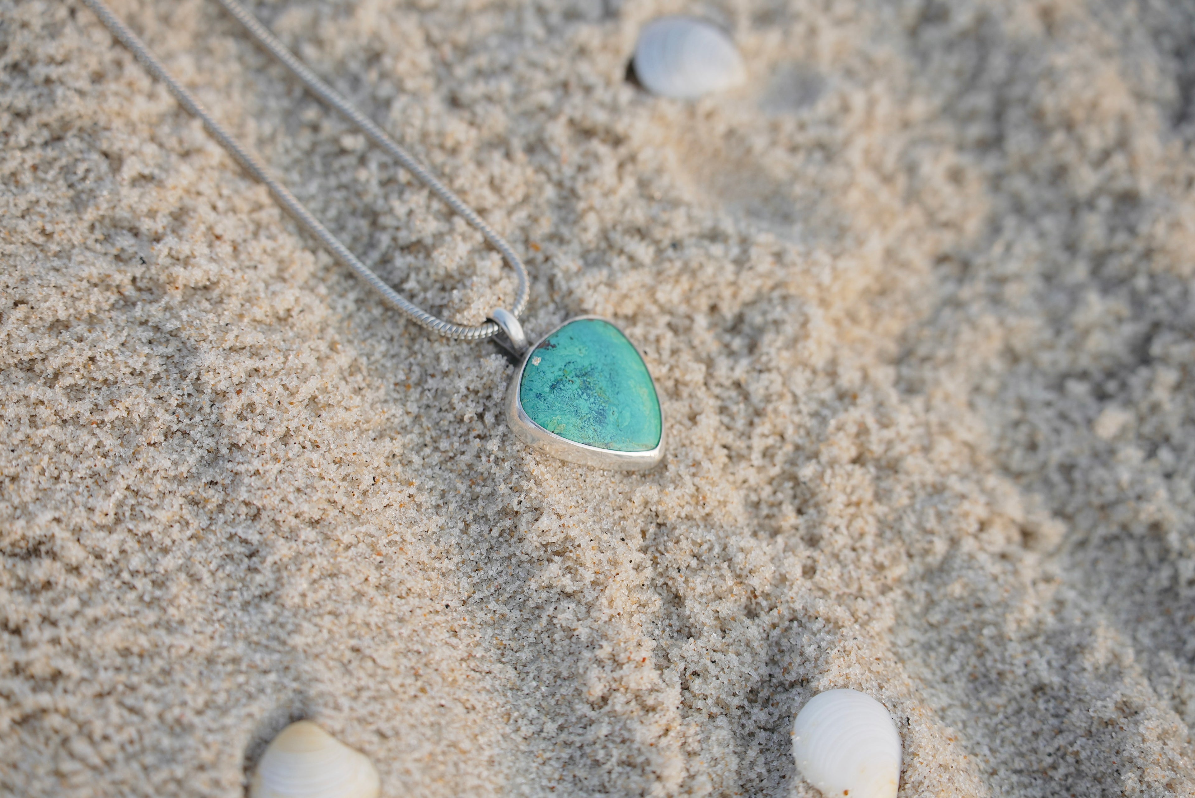 Shattuckite Bloom  Necklace