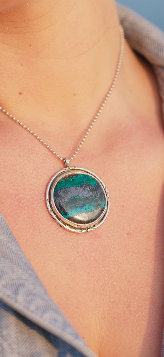 Enjoy The Journey Shattuckite Necklace