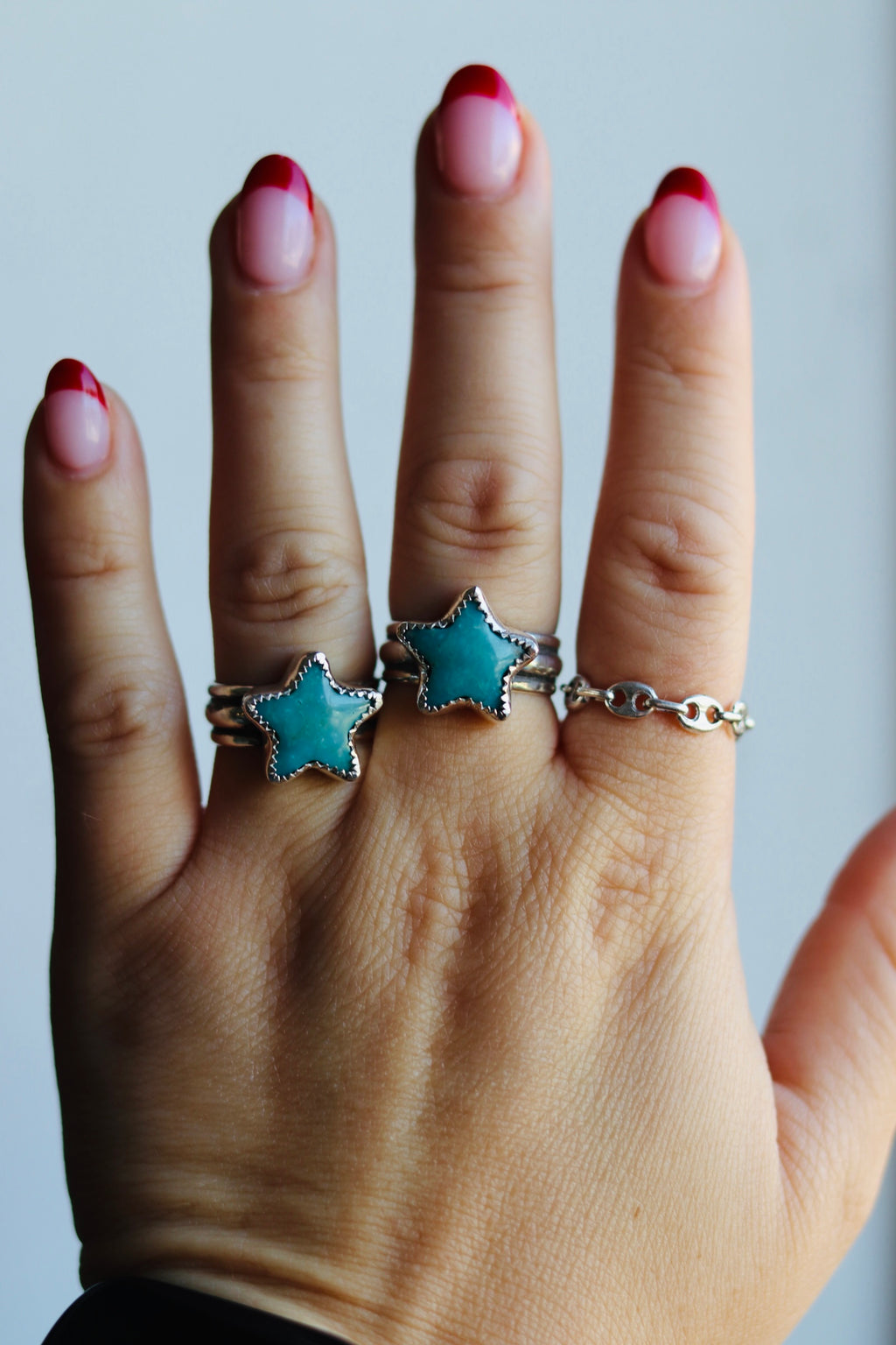 Turquoise Star Rings