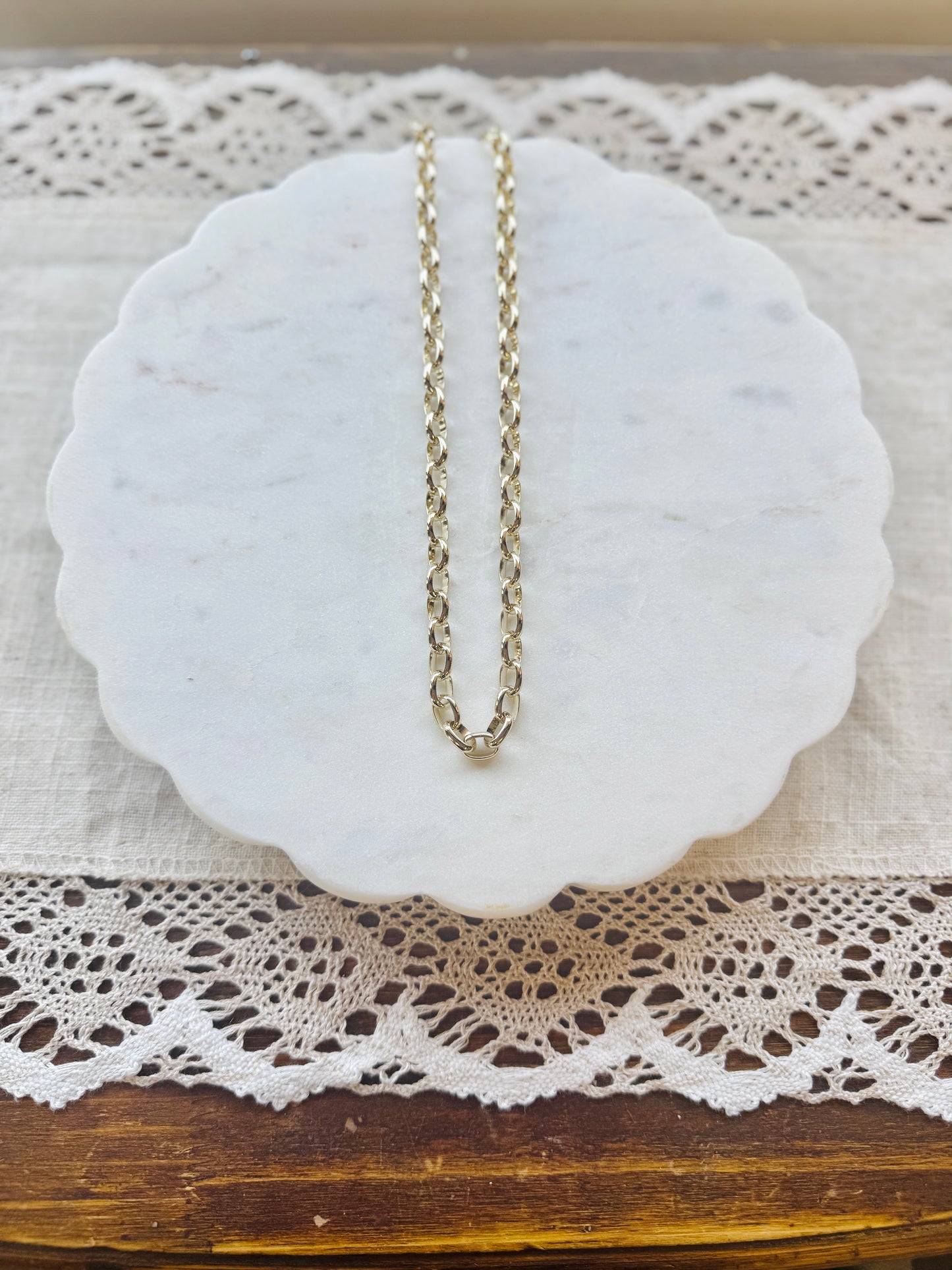 Chunky Rolo Chain Necklaces