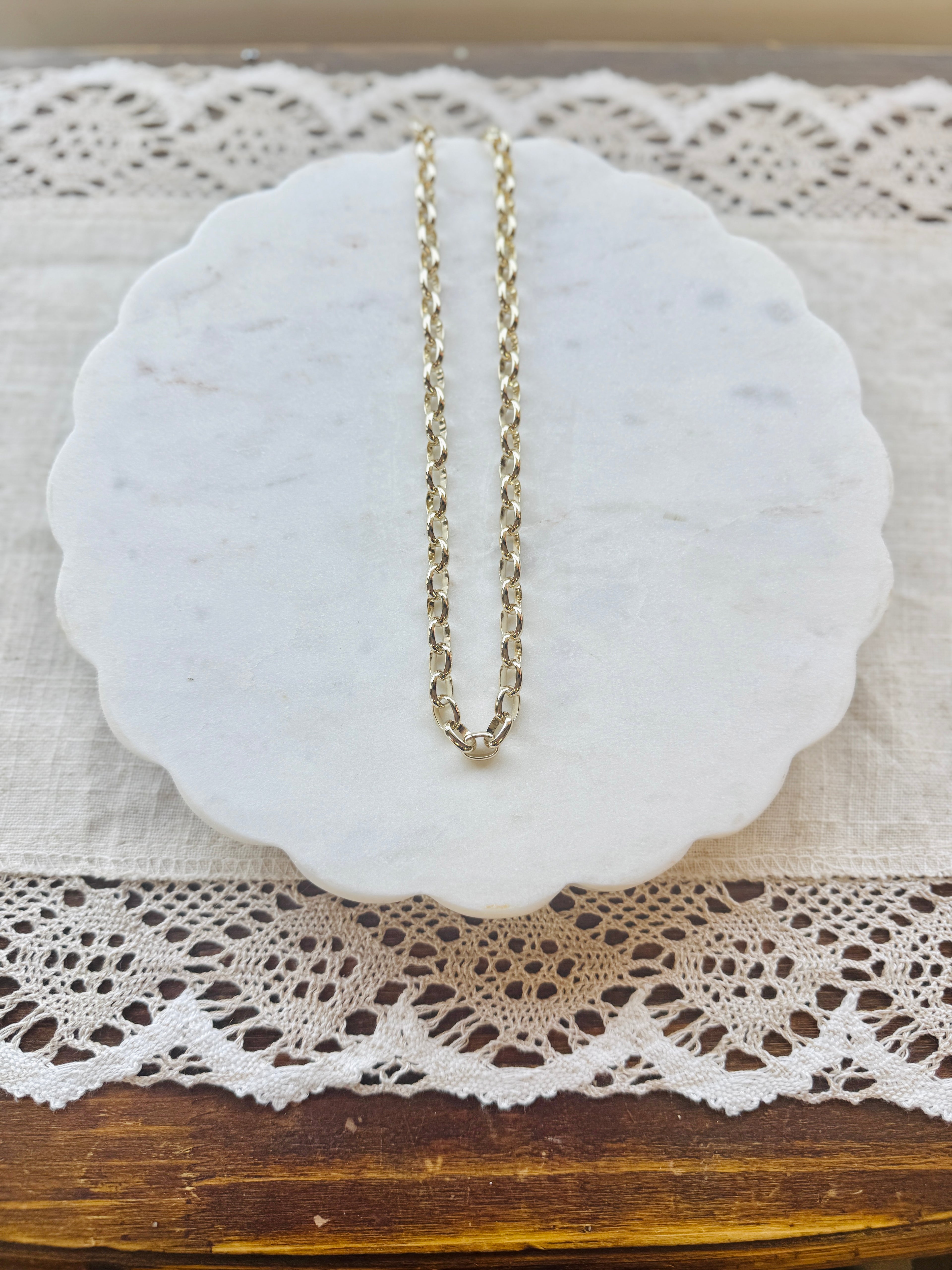 Chunky Rolo Chain Necklaces