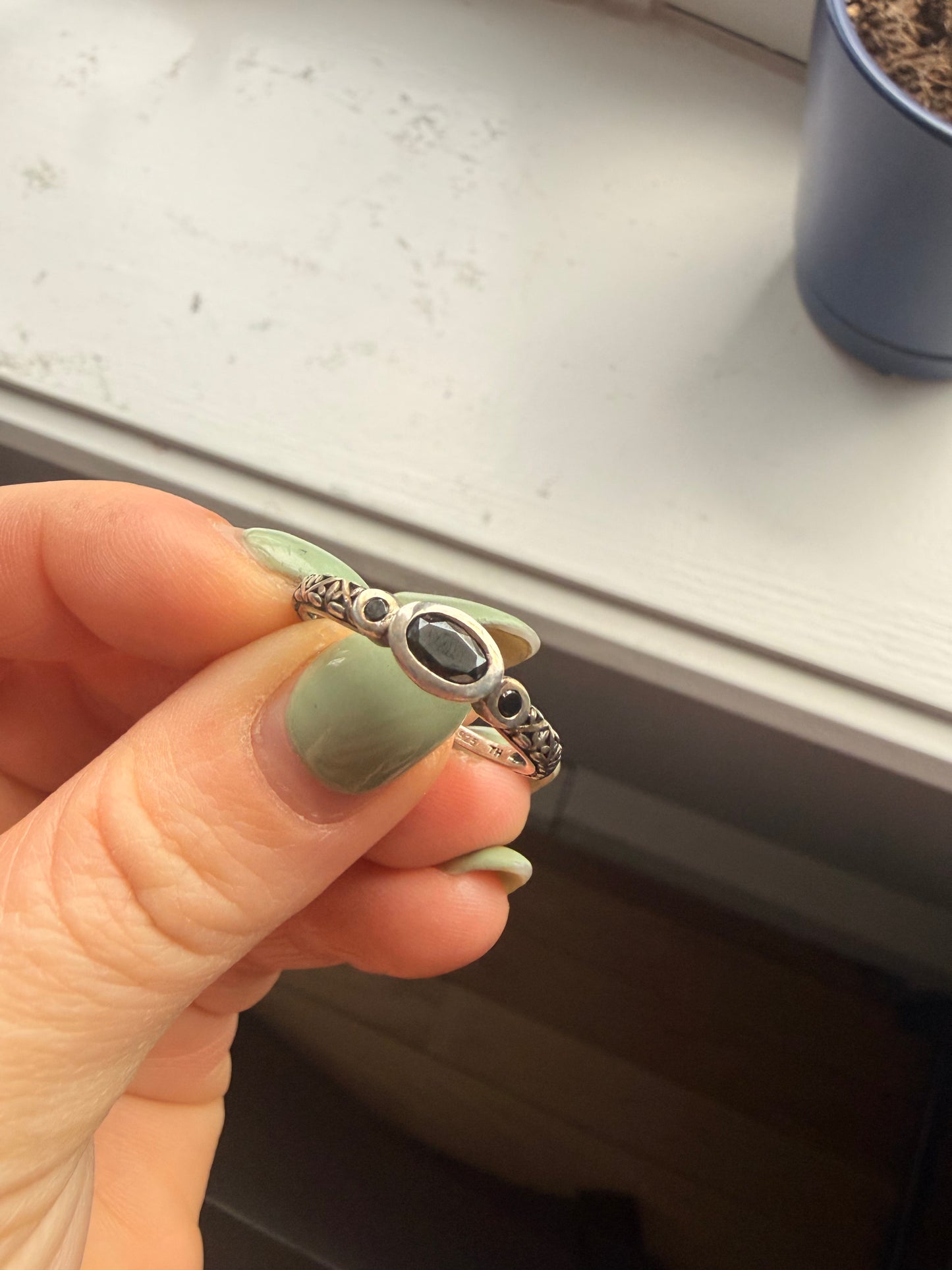 Little black dress ring for Dennis!