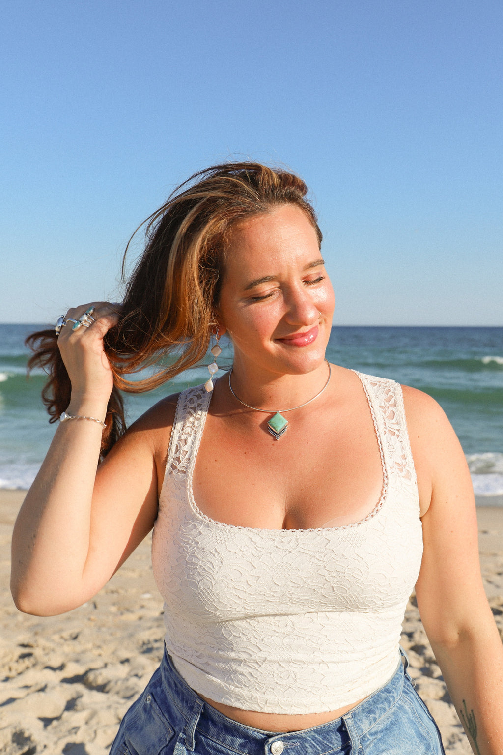 #8 turquoise Choker