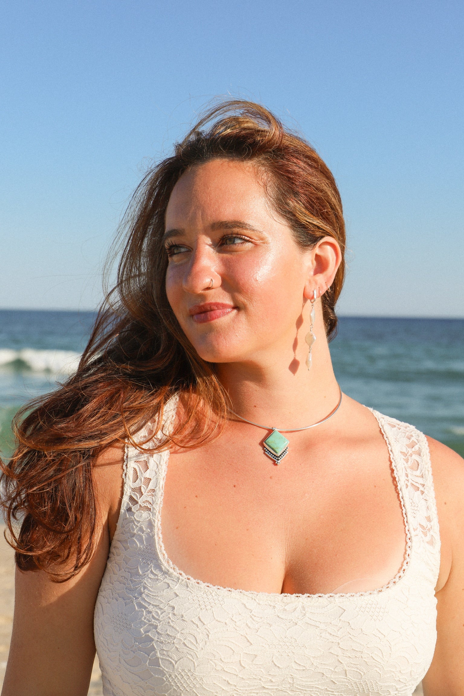 #8 turquoise Choker