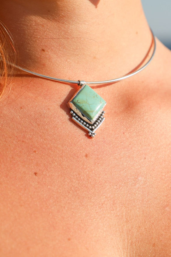 #8 turquoise Choker