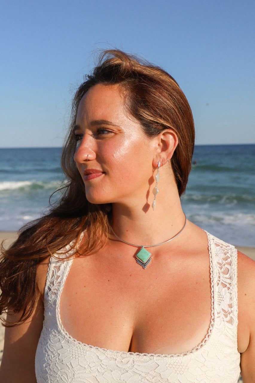 #8 turquoise Choker