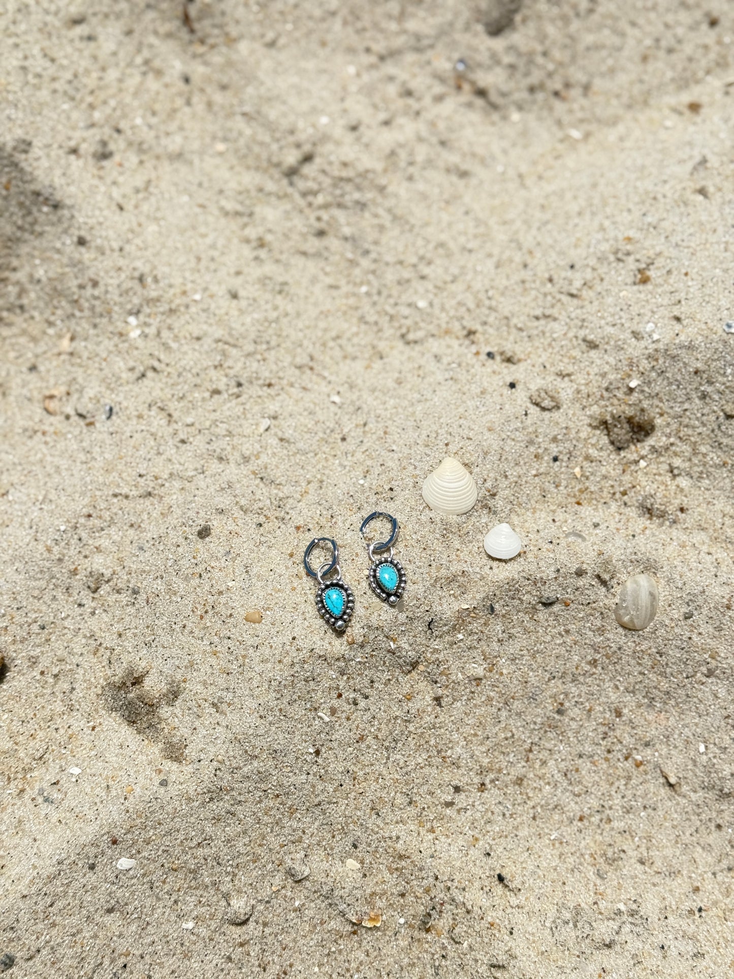 Kingman Turquoise Charm Earrings