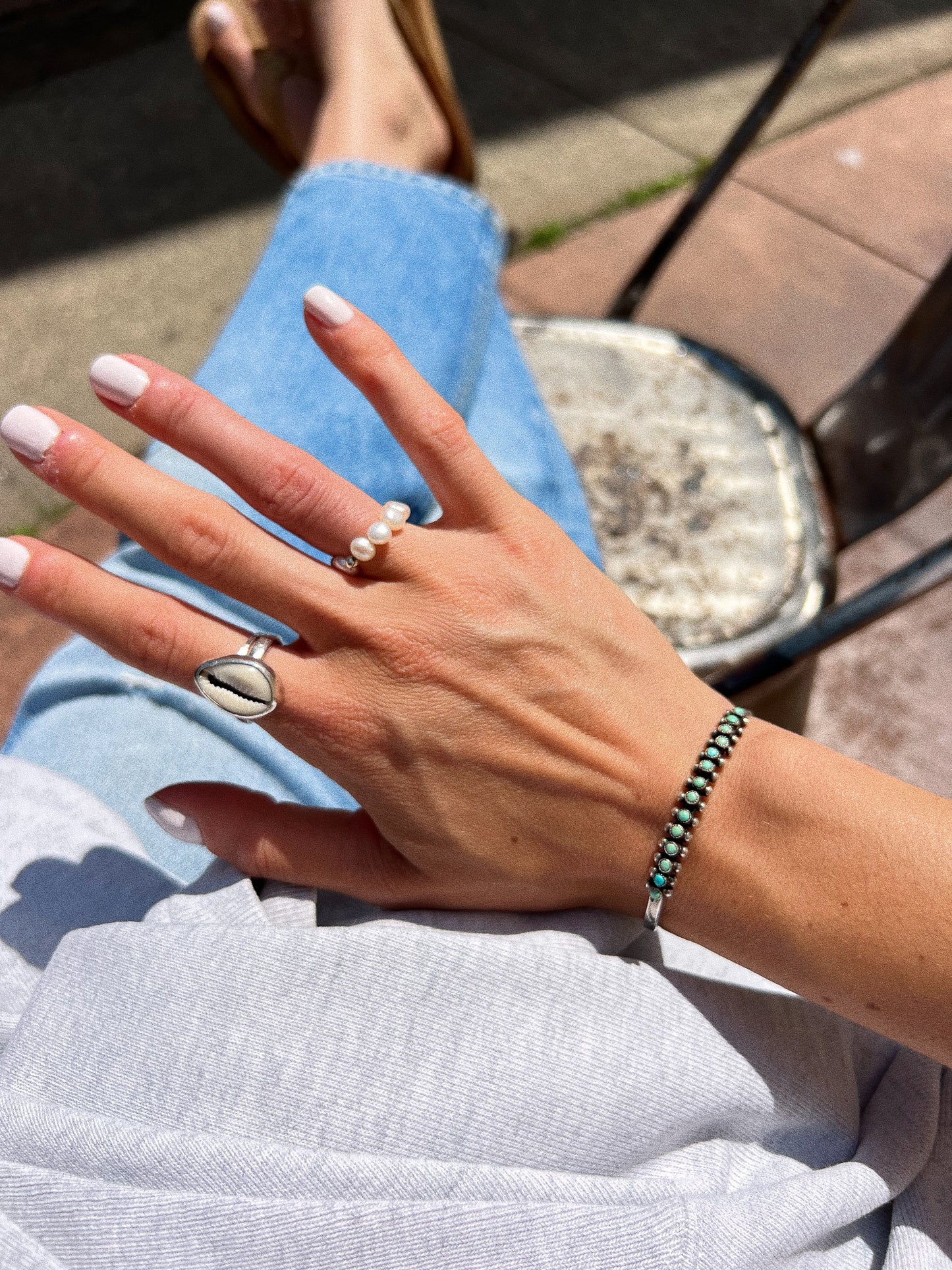 Beaded Fresh Water Pearl Ring