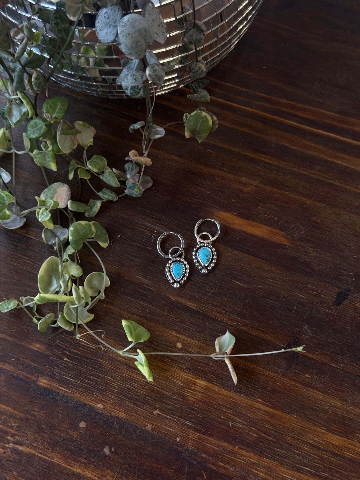 Kingman Turquoise Charm Earrings