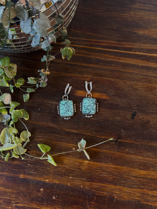 Desert Bloom Variscite Earrings