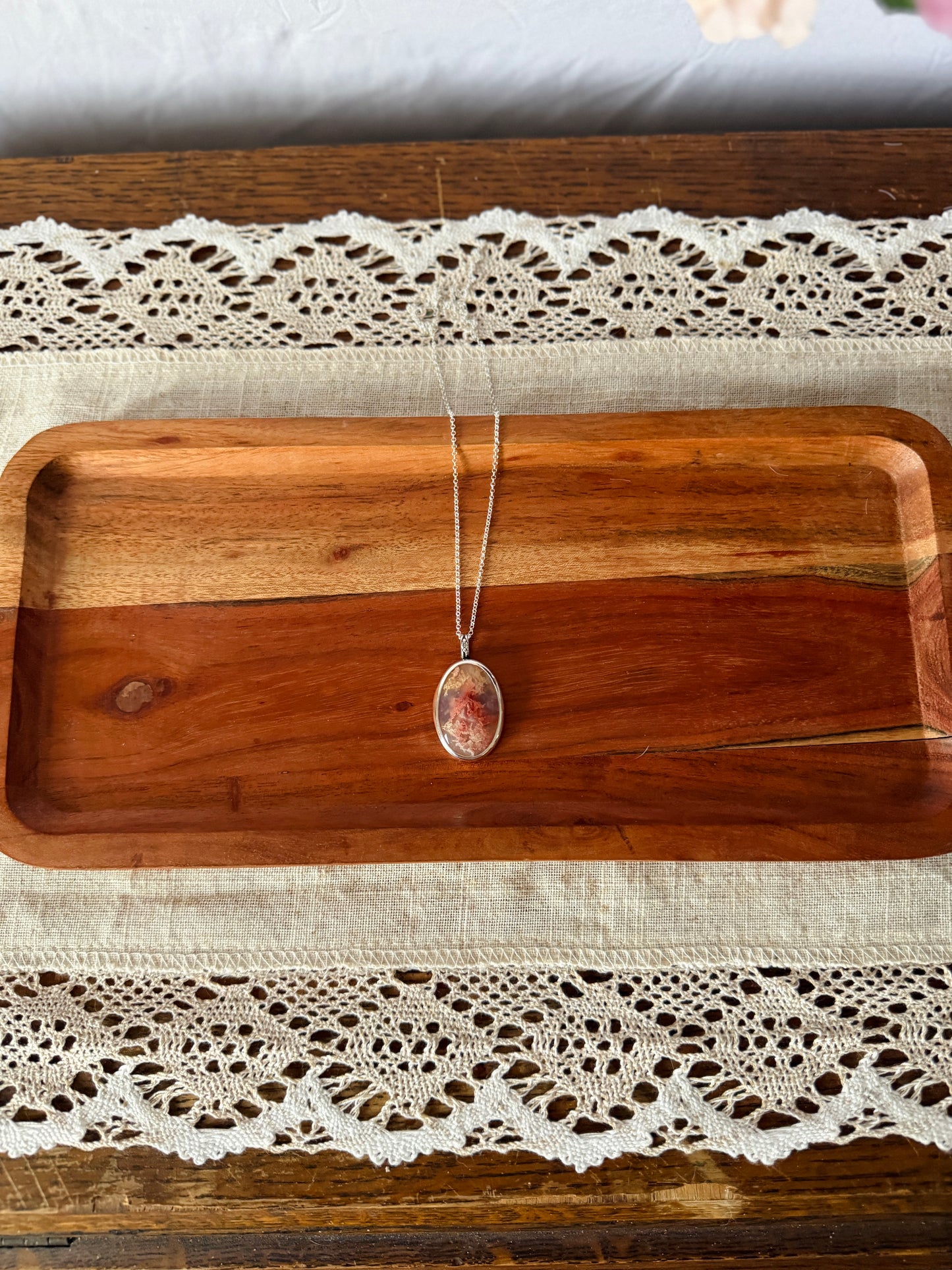 Regency Rose Heart Necklace