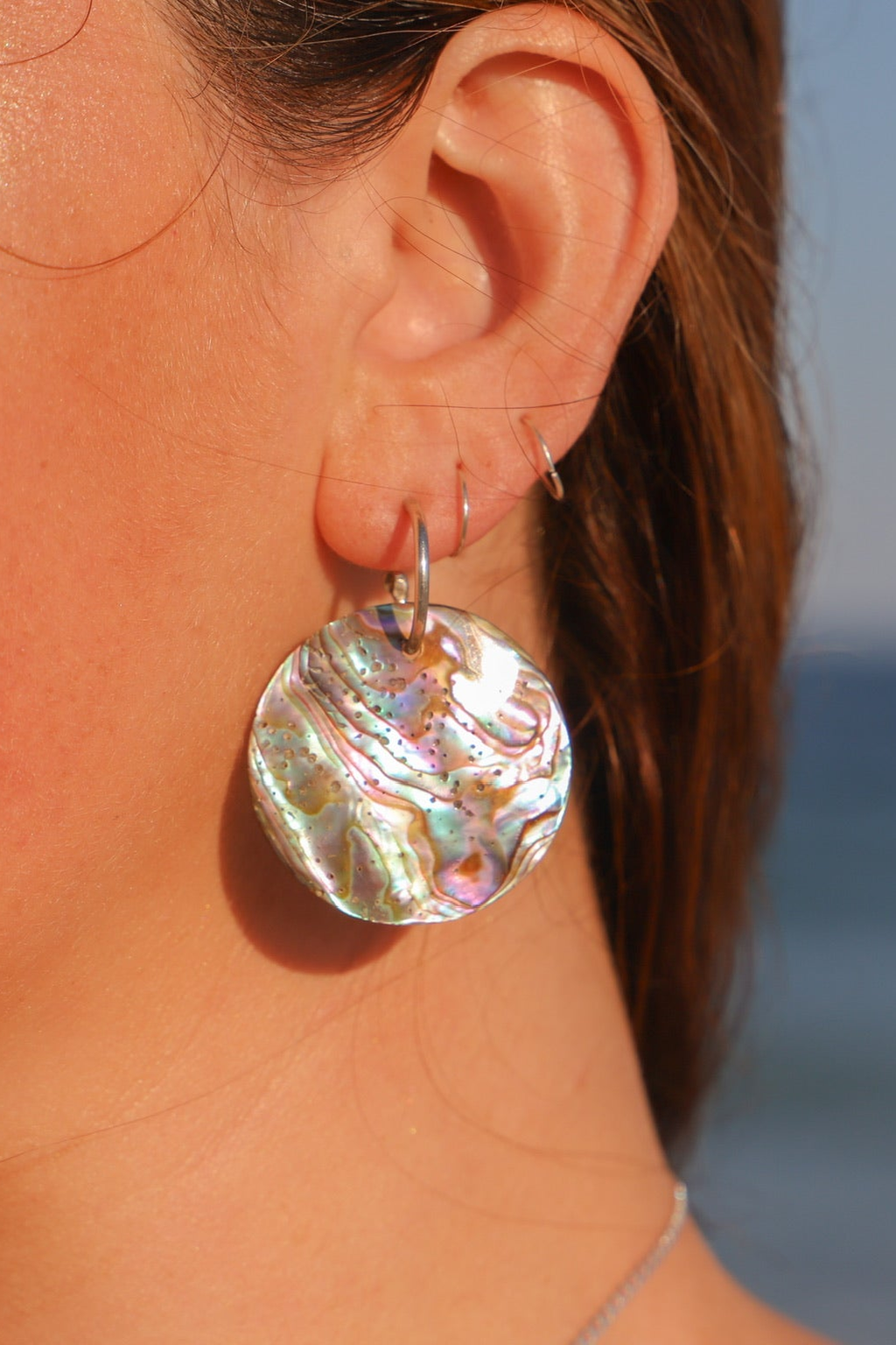 Abalone shell earrings