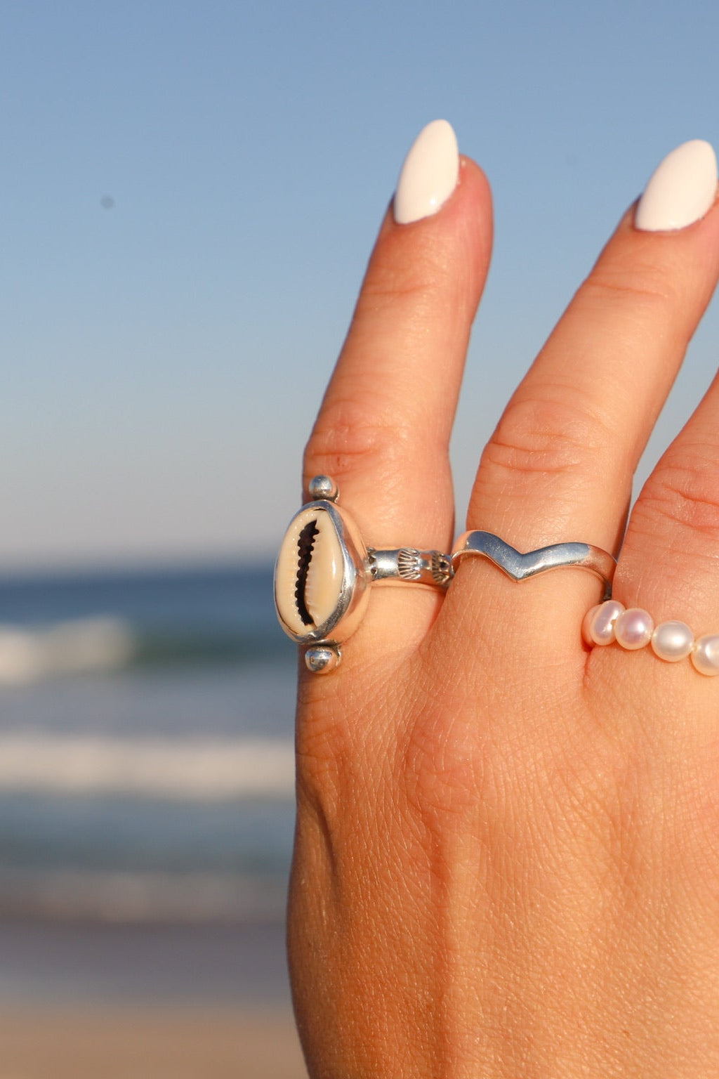 Cowrie sun ring size 9