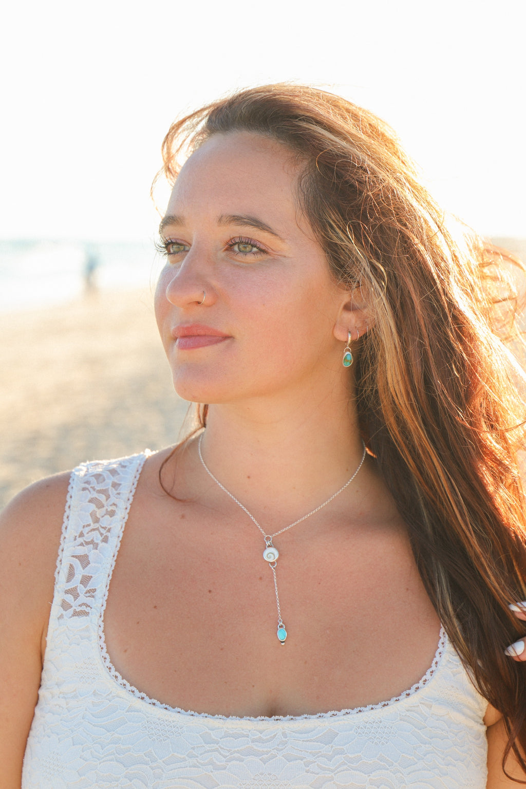 Shiva + turquoise lariat