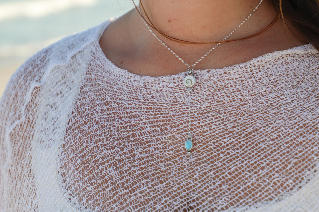 Shiva + turquoise lariat