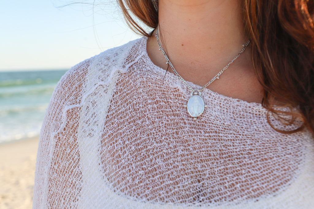 Blessed Mother Pearl Necklace