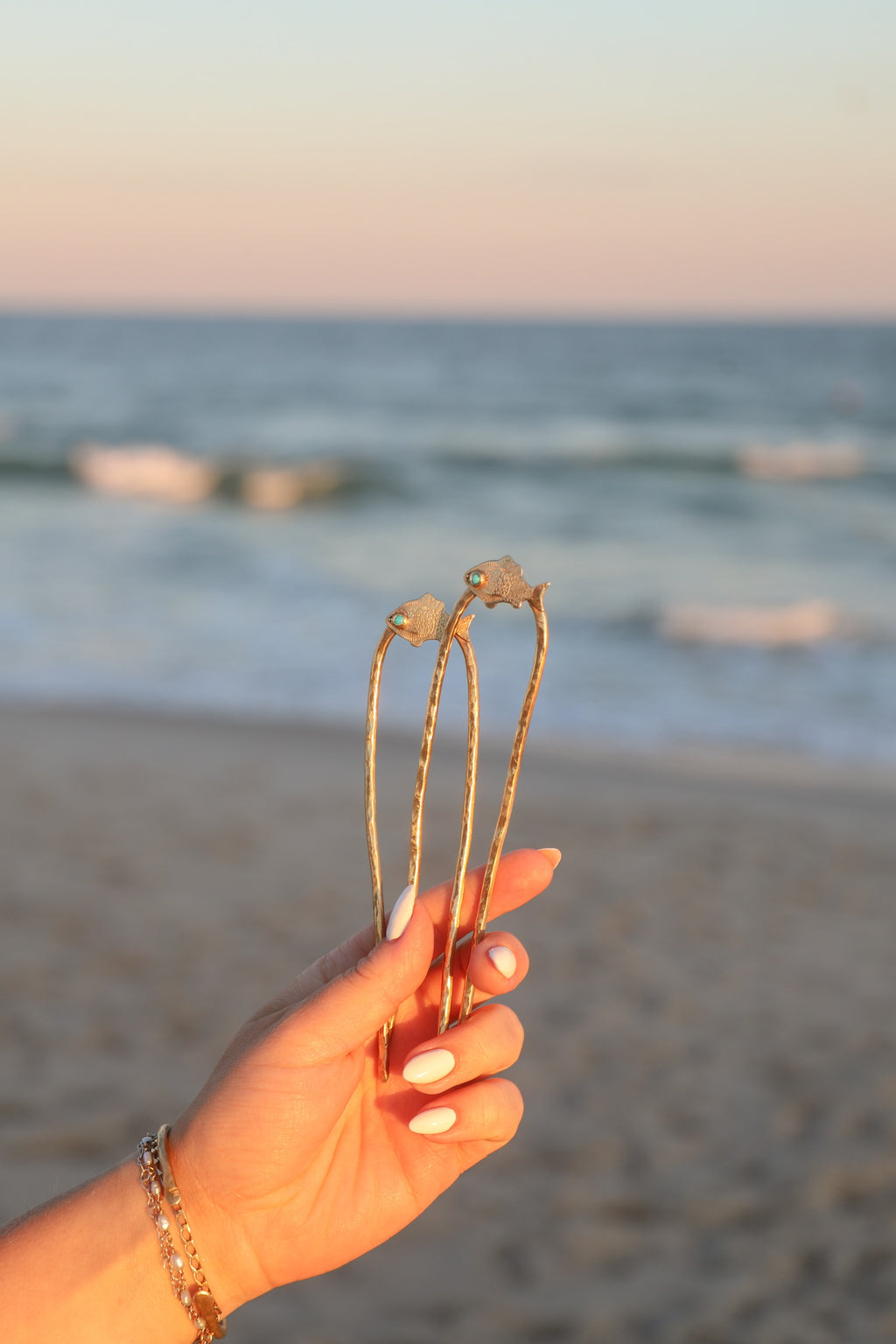 Brass Fishie Hair Fork