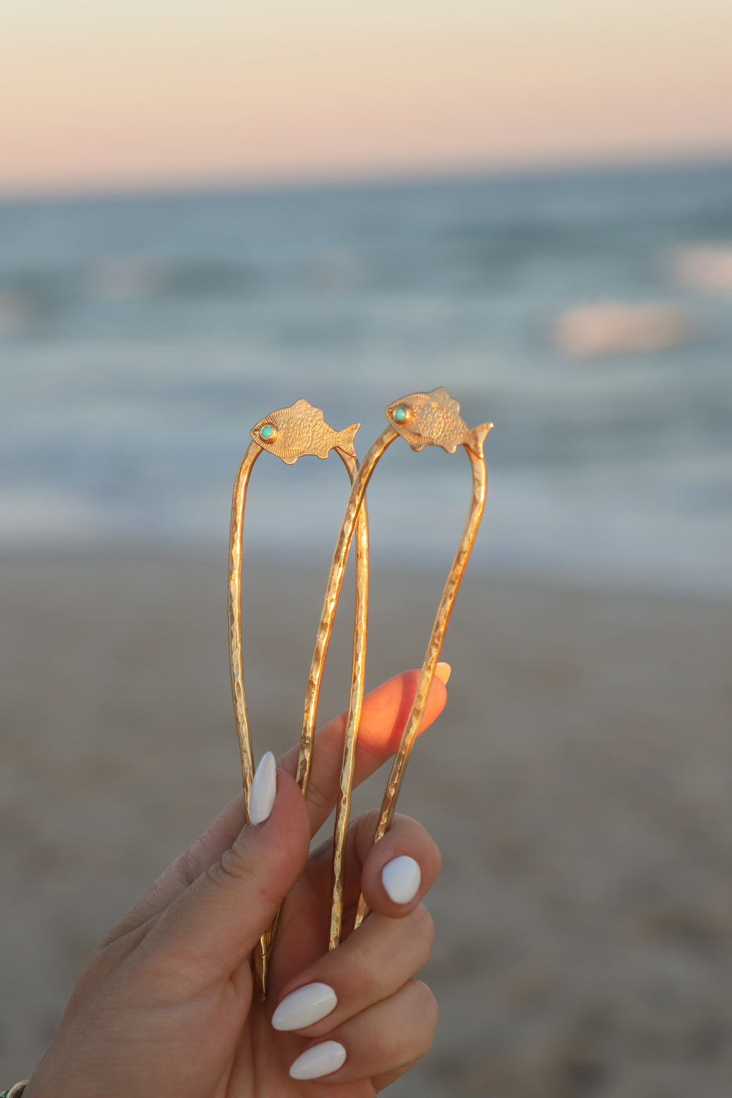 Brass Fishie Hair Fork