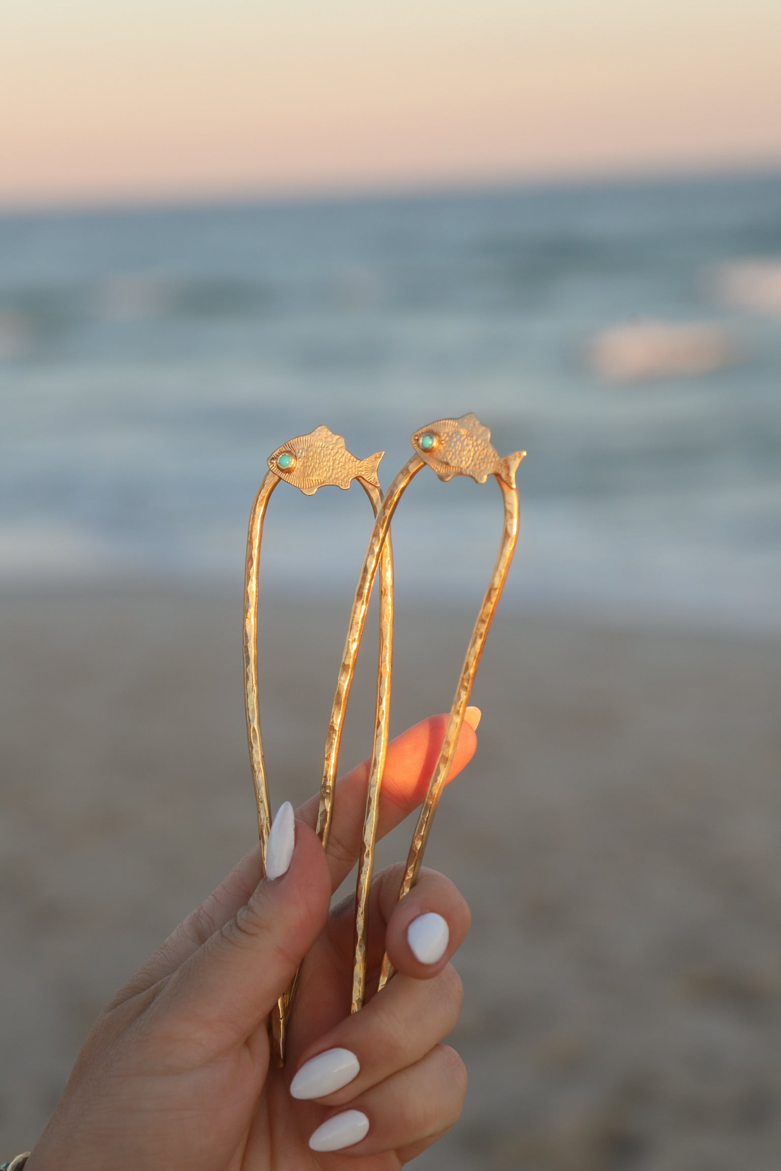 Brass Fishie Hair Fork