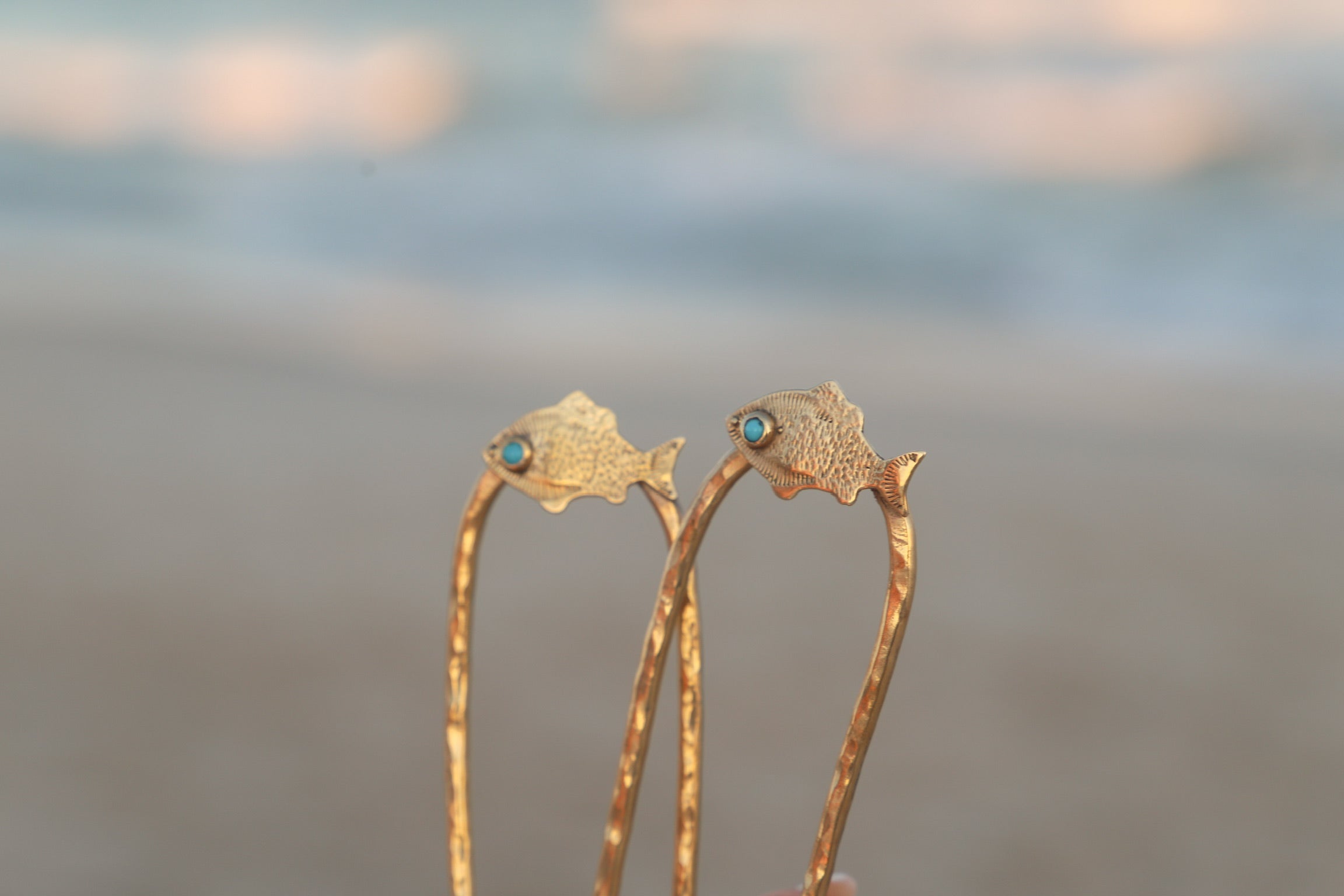 Brass Fishie Hair Fork