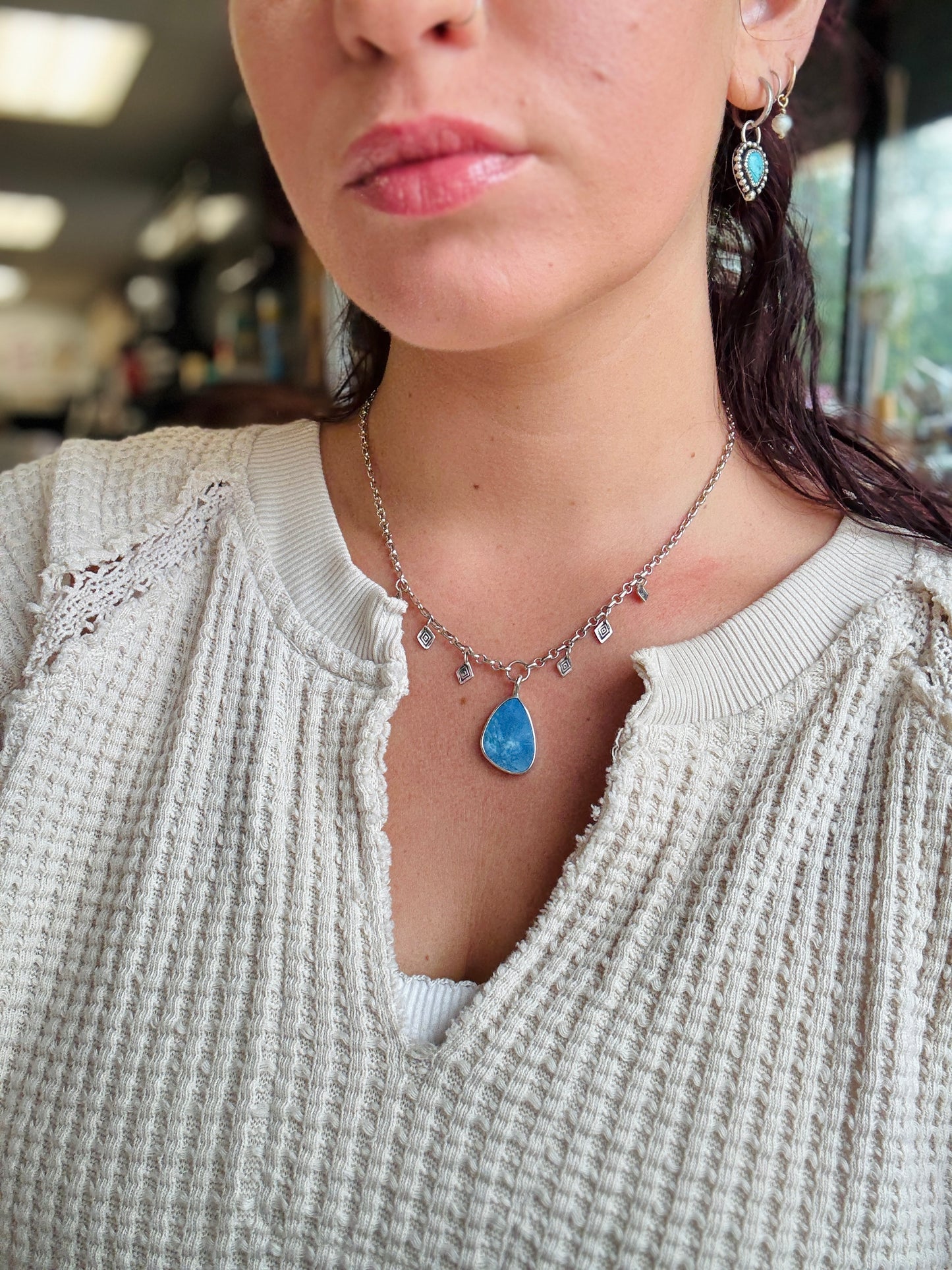 Blue Opal Dreamer Necklace⋆｡°✩