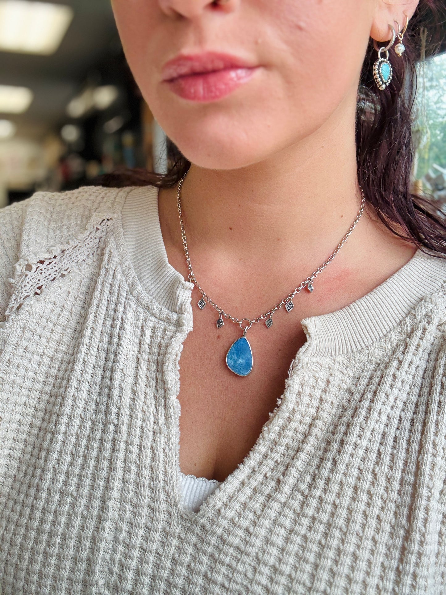 Blue Opal Dreamer Necklace⋆｡°✩