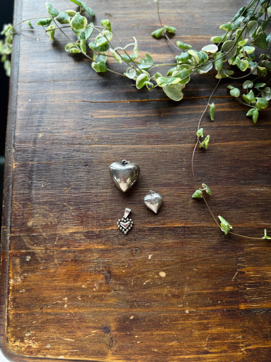 Vintage Heart Charms