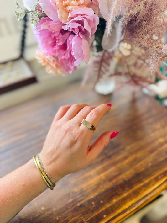 Rectangle Signet Ring