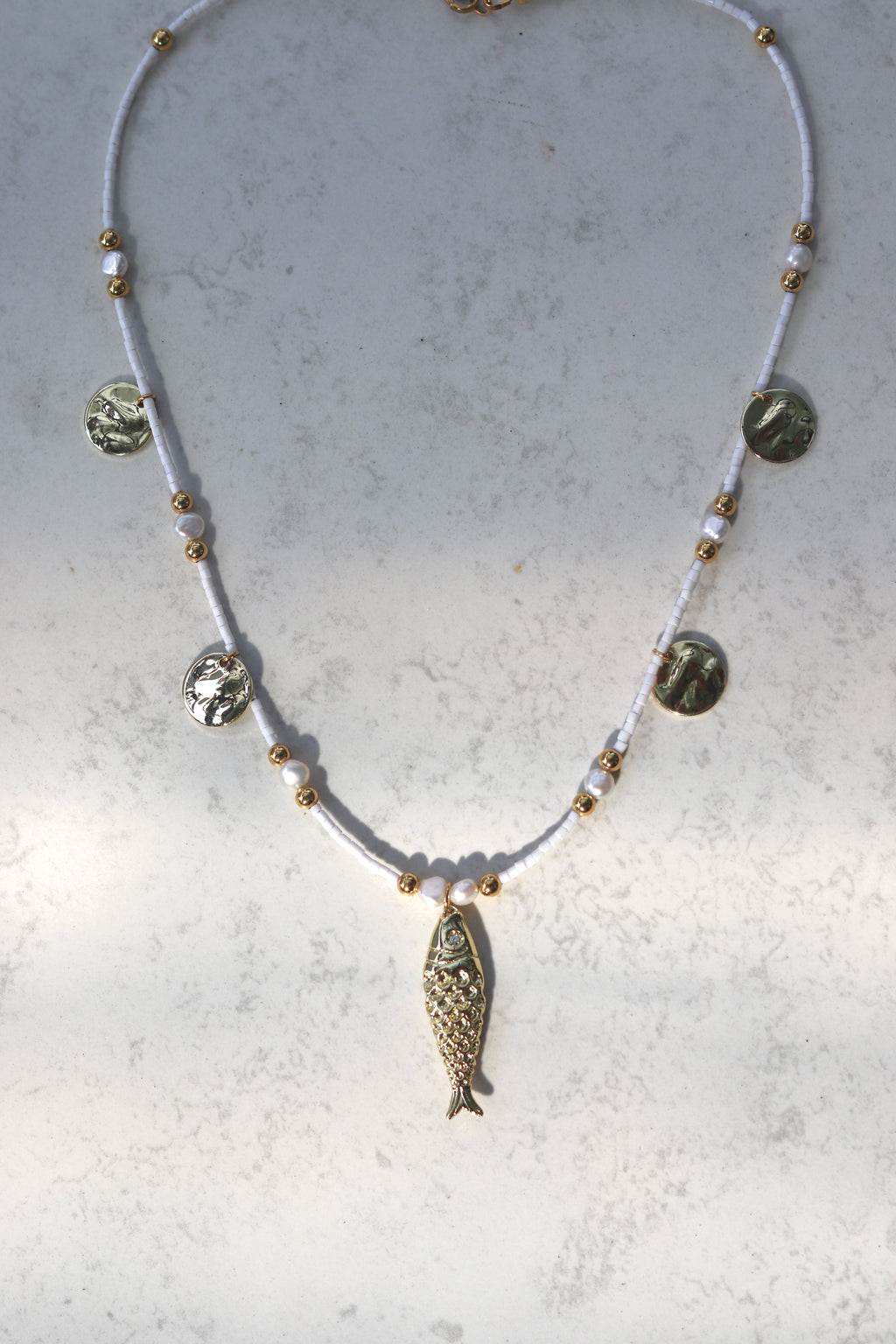Beaded fish necklaces