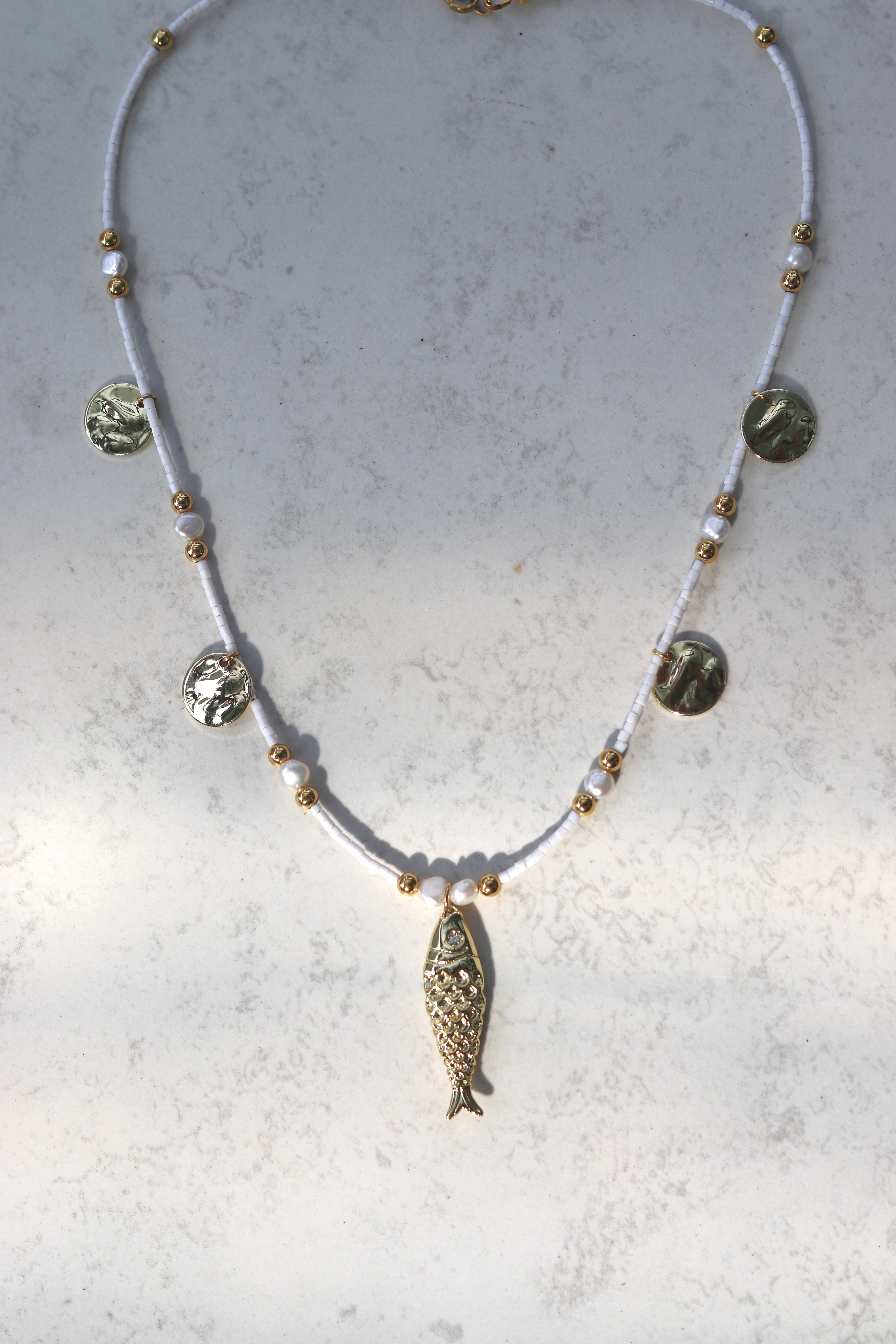 Beaded fish necklaces