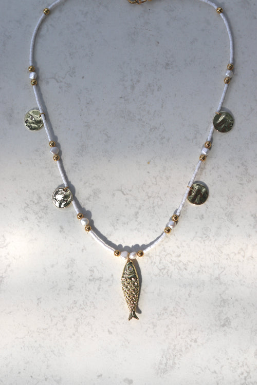 Beaded fish necklaces