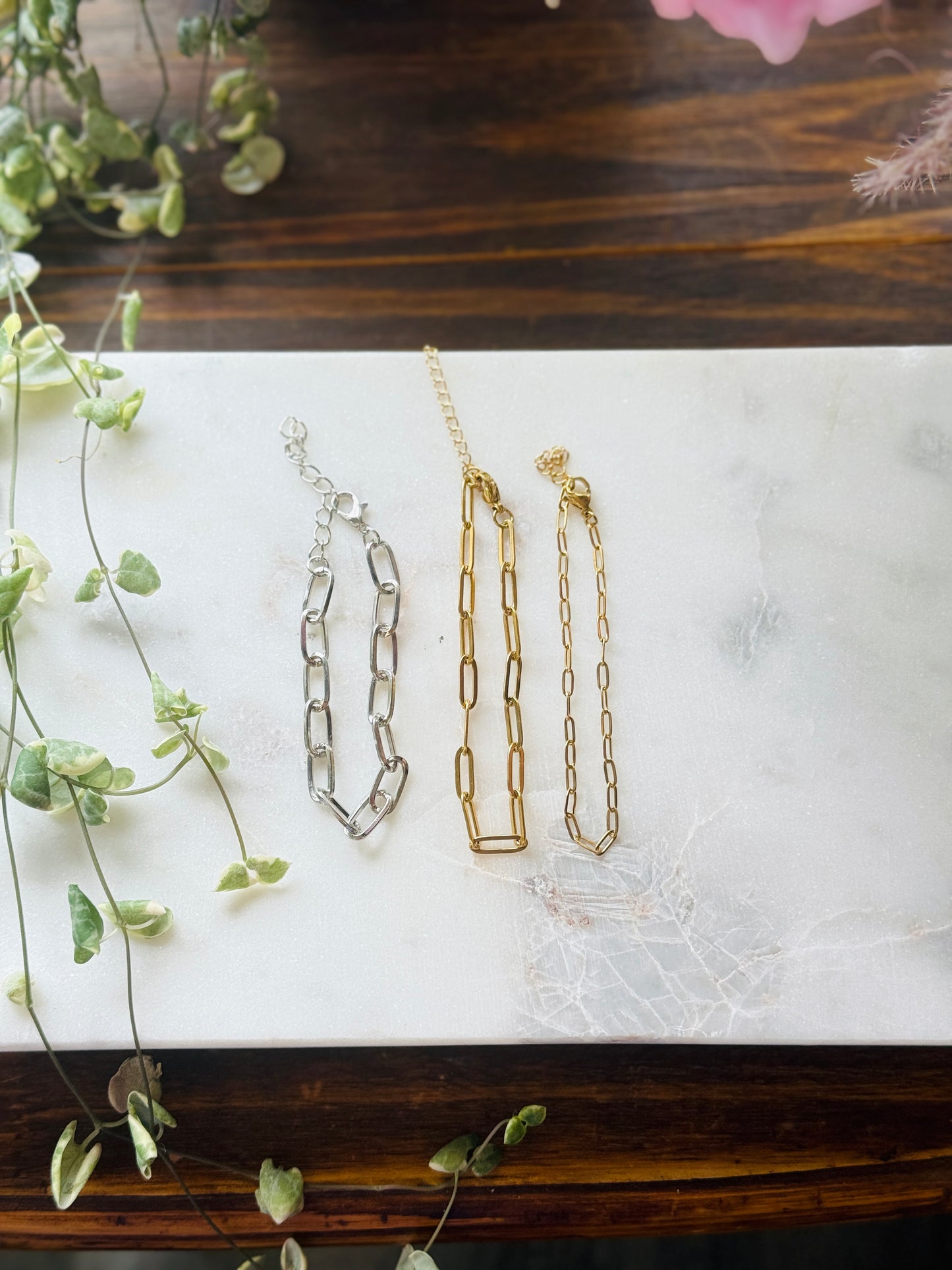 Paper Clip Chain Bracelet