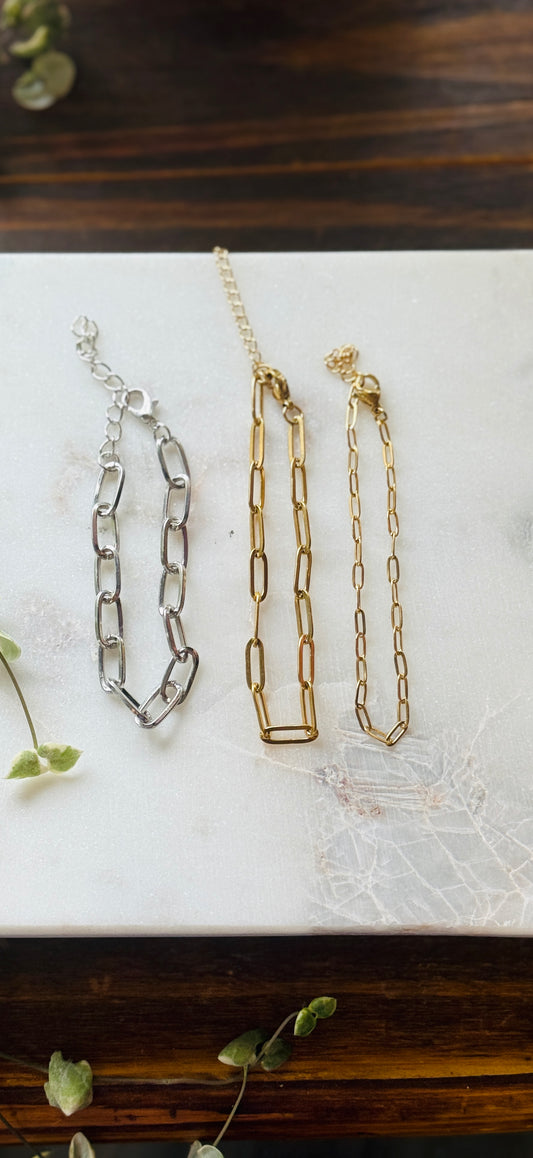 Paper Clip Chain Bracelet