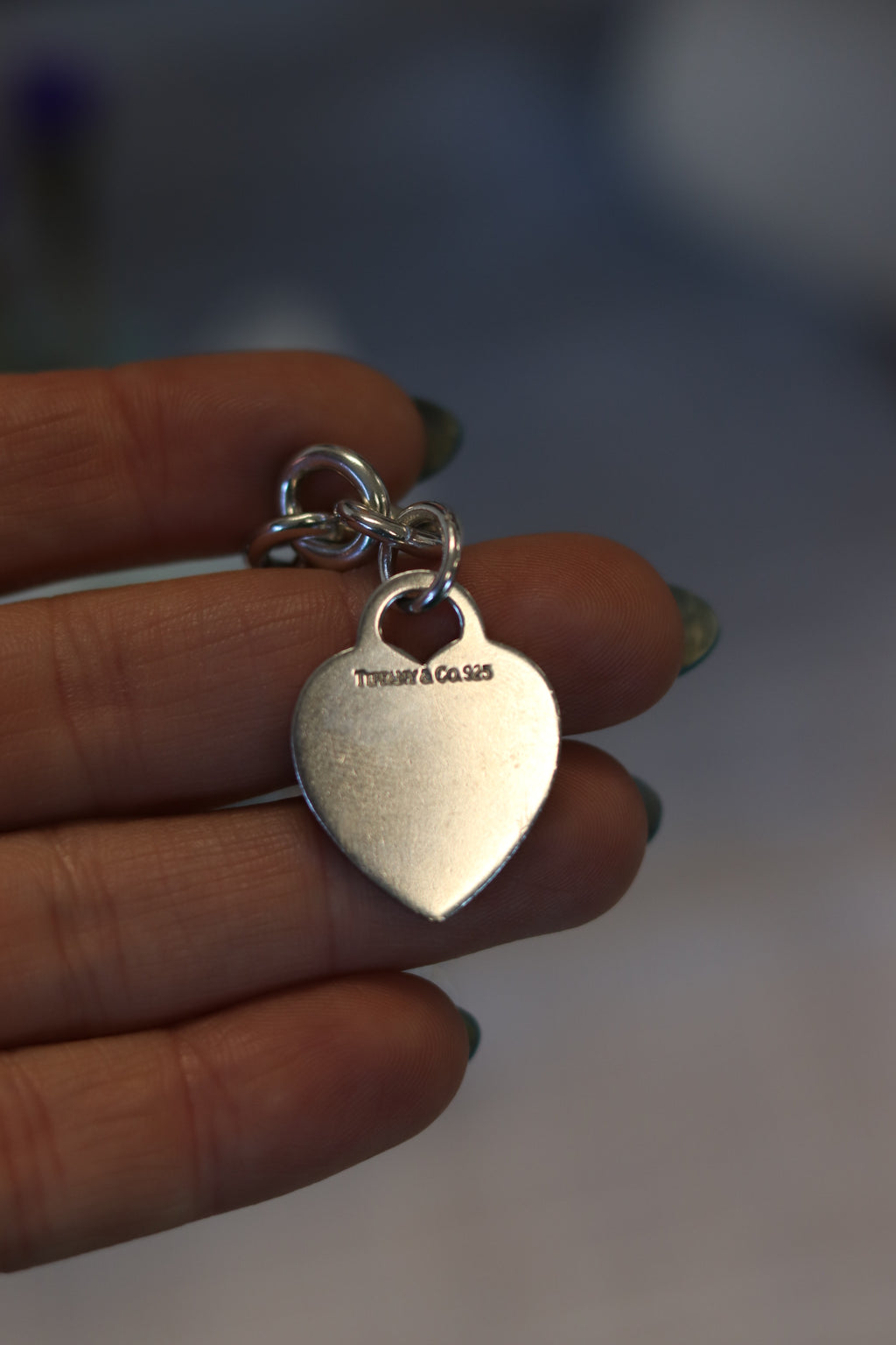 Discontinued Tiffany & Co. Sterling Silver Heart Tag Bracelet