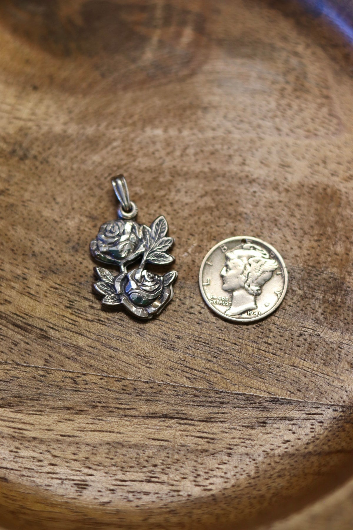 Rare St. Mary + St. Christopher slide pendant 925