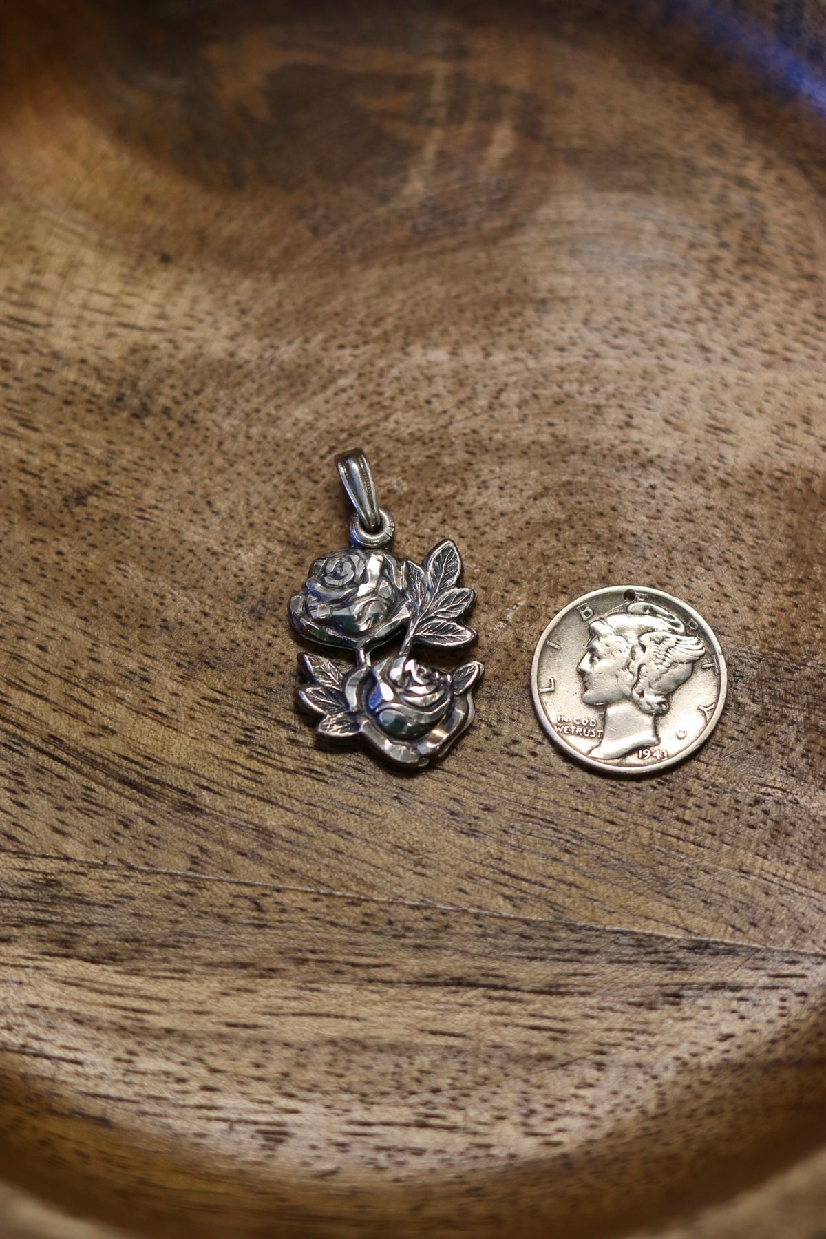 Rare St. Mary + St. Christopher slide pendant 925