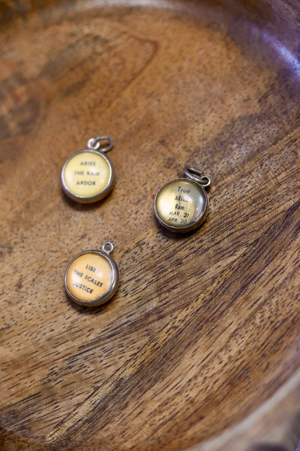 1950s Rare + Collectible Lucite Zodiac Charms 925
