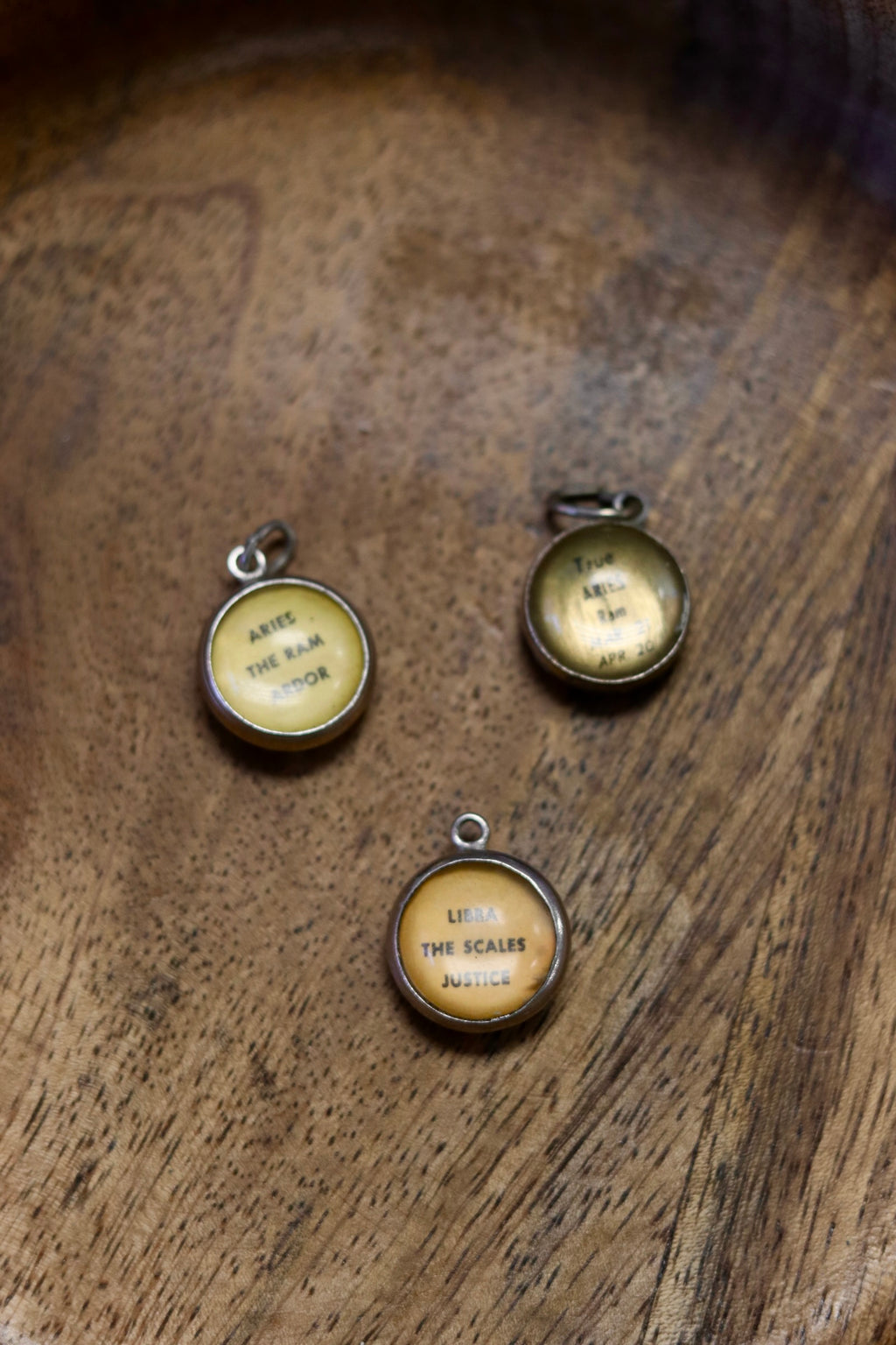 1950s Rare + Collectible Lucite Zodiac Charms 925