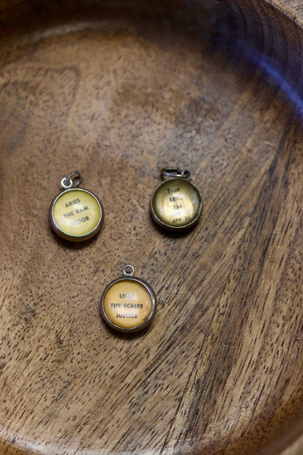 1950s Rare + Collectible Lucite Zodiac Charms 925
