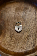 Antique 1893 Victorian Sterling Silver Padlock Charm