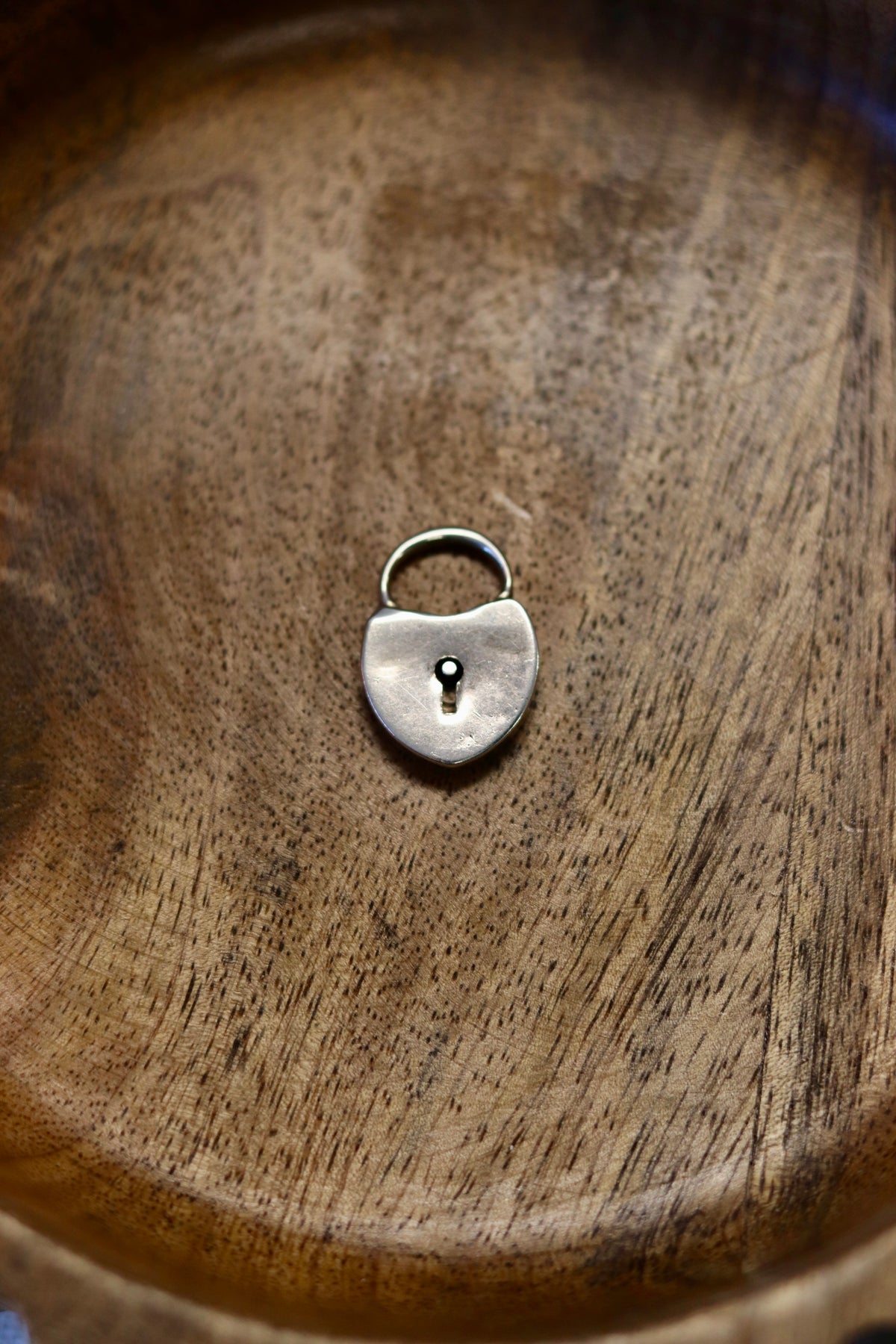 Antique 1893 Victorian Sterling Silver Padlock Charm