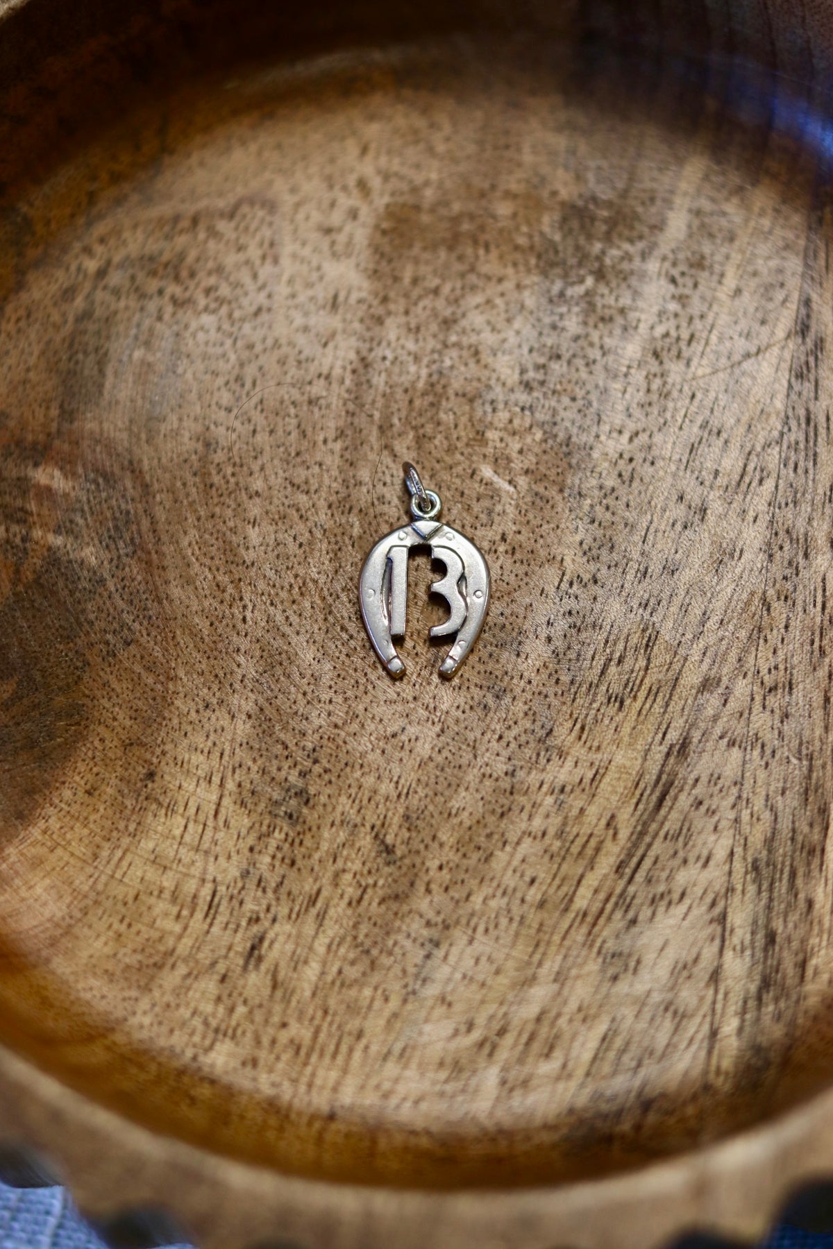 1950/60s Lucky 13 Horseshoe Charm 925