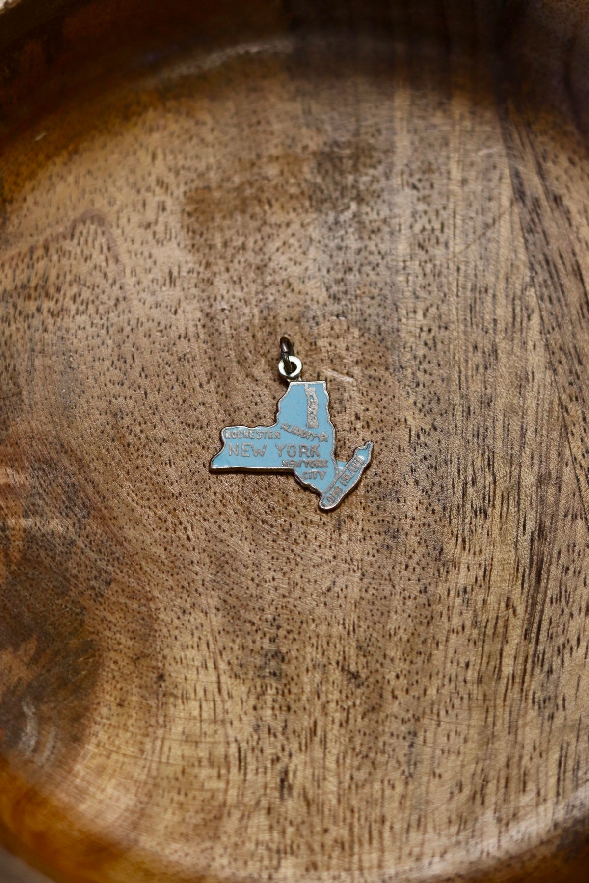 Vintage New York Enamel Charm 925