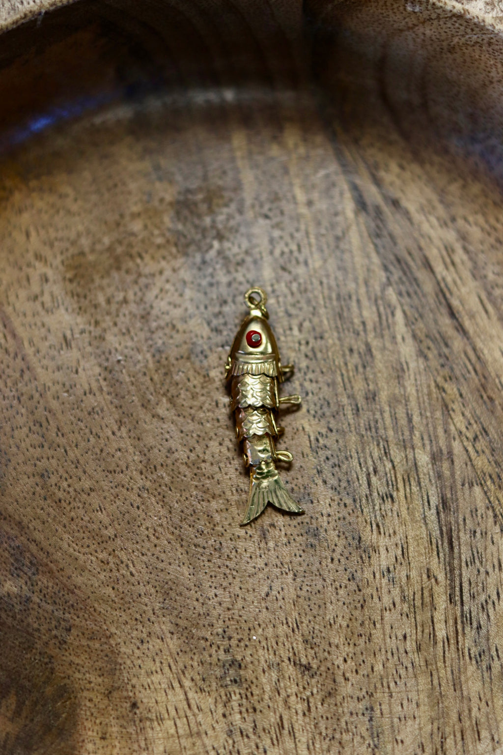 Vintage Gold Fill Articulated Fish